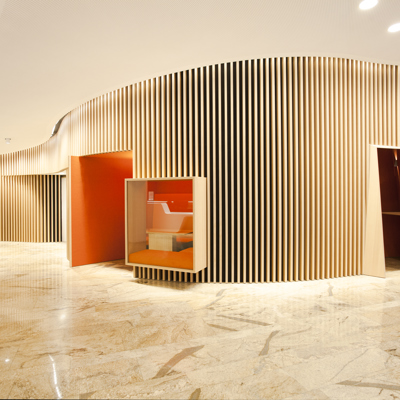 Cofinimmo - Offices - The Gradient - detail entrance hall